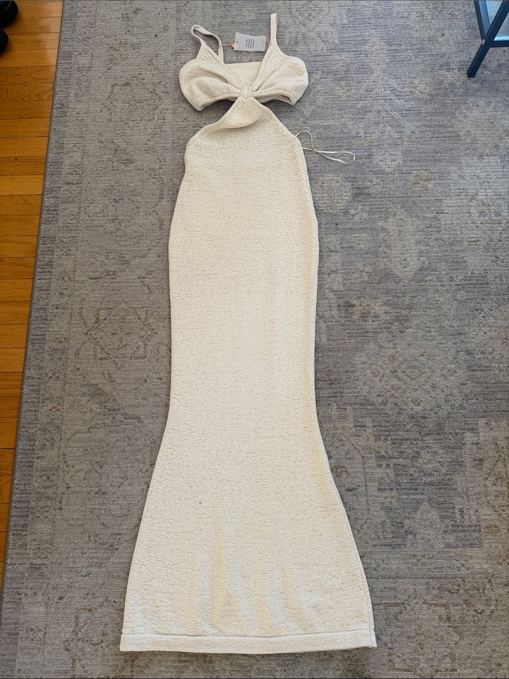 cult gaia Cream Cutout Mermaid Maxi Gown